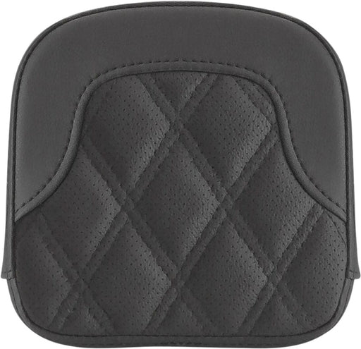 Saddlemen Black Lattice Stitched Sissy Bar Pad for 2018-2026 Harley-Davidson Softail and 1997-2025 Harley-Davidson Touring Models