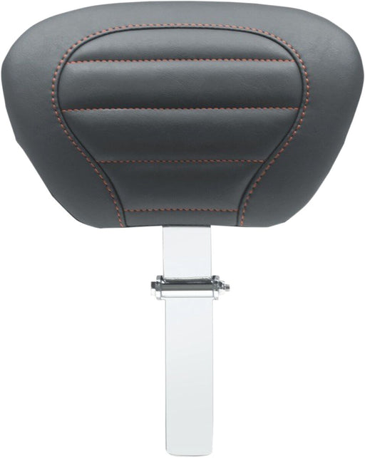 Mustang Deluxe Touring Driver Backrest Black Red Removable