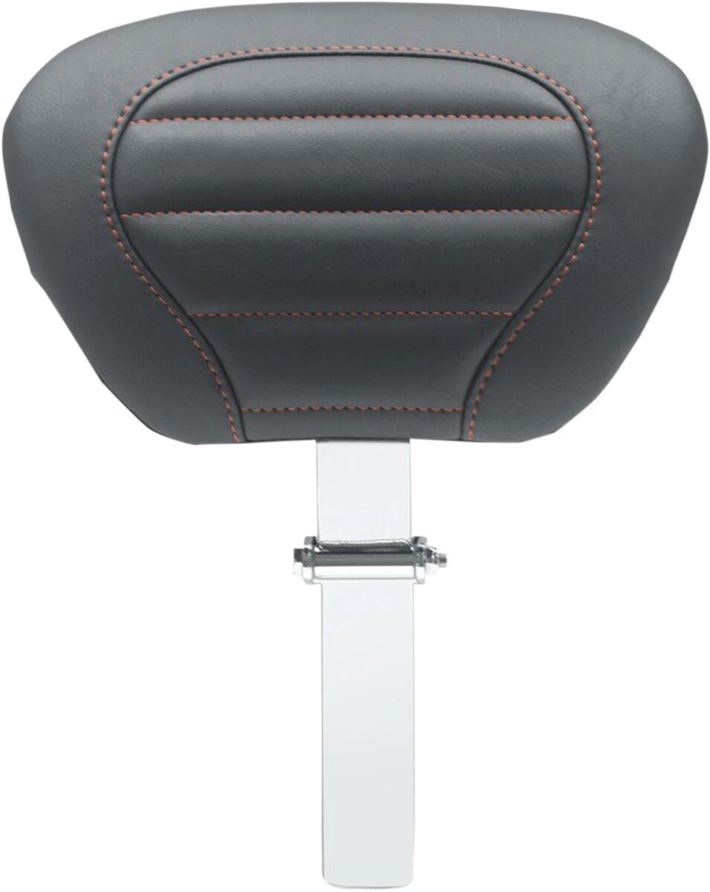 Mustang Deluxe Touring Driver Backrest Black Red Removable #79012AB
