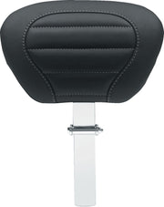 Mustang Deluxe Touring Driver Backrest Black Grey Removable