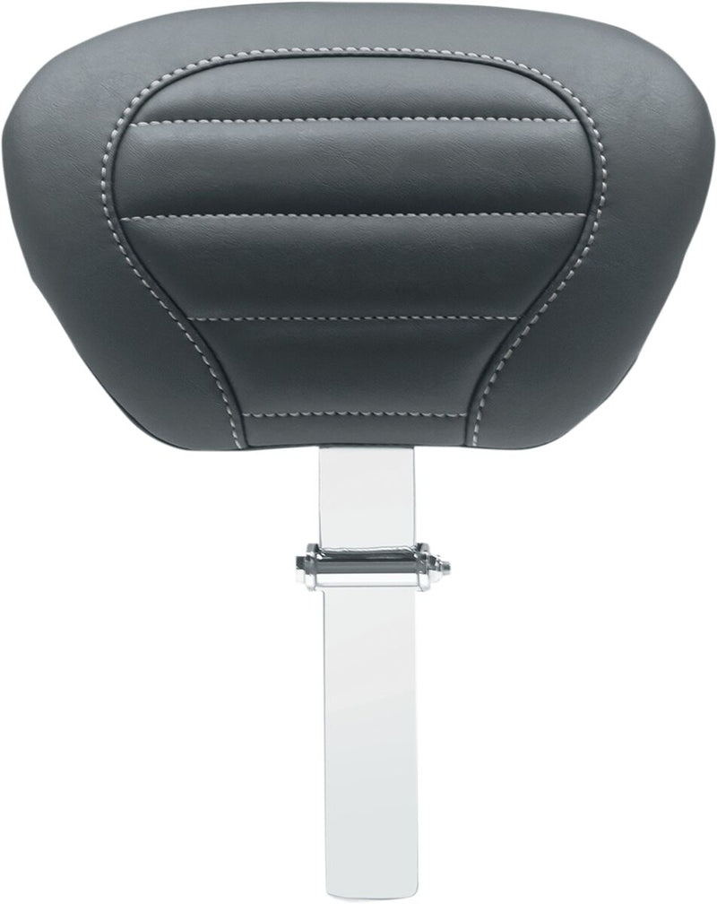 Mustang Deluxe Touring Driver Backrest Black Grey Removable #79012GM