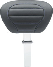 Mustang Deluxe Touring Driver Backrest Black Blue Removable
