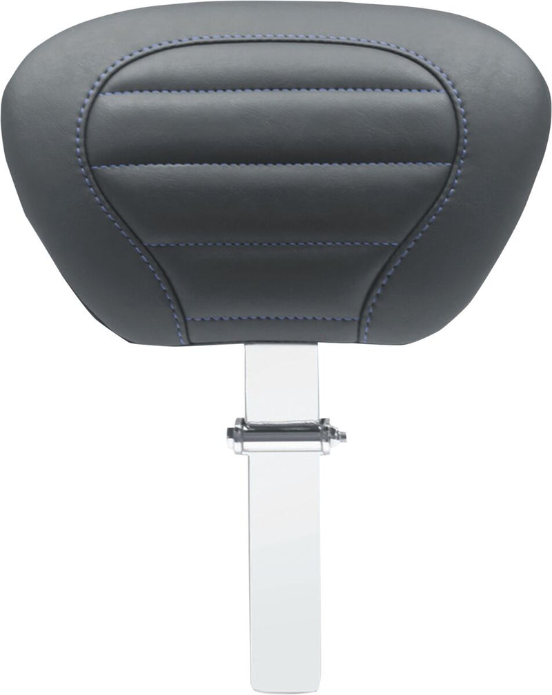 Mustang Deluxe Touring Driver Backrest Black Blue Removable