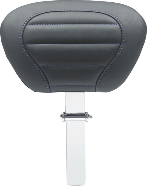 Mustang Deluxe Touring Driver Backrest Black Blue Removable