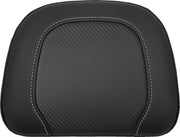 Saddlemen Black Roadsofa Sissy Bar Pad w/Carbon Fibre Weave for Select Indian Motorcycles