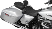 Drag Specialties Seats EZ Glide II™ Small Backrest Black Chrome Leather Vinyl #0822-0537