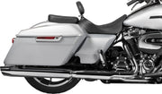 Drag Specialties Seats EZ Glide II™ Small Backrest Black Chrome Leather Vinyl Each
