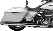 Drag Specialties Seats EZ Glide II™ Small Backrest Black Chrome Leather Vinyl Each