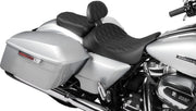 Drag Specialties Seats EZ Glide II™ Small Backrest Black Chrome Leather Vinyl #0822-0537