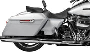 Drag Specialties Seats EZ Glide II™ Small Backrest Black Chrome Leather Vinyl Each