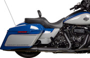 Drag Specialties Seats EZ Glide II™ Small Backrest Black Chrome Leather Vinyl Each