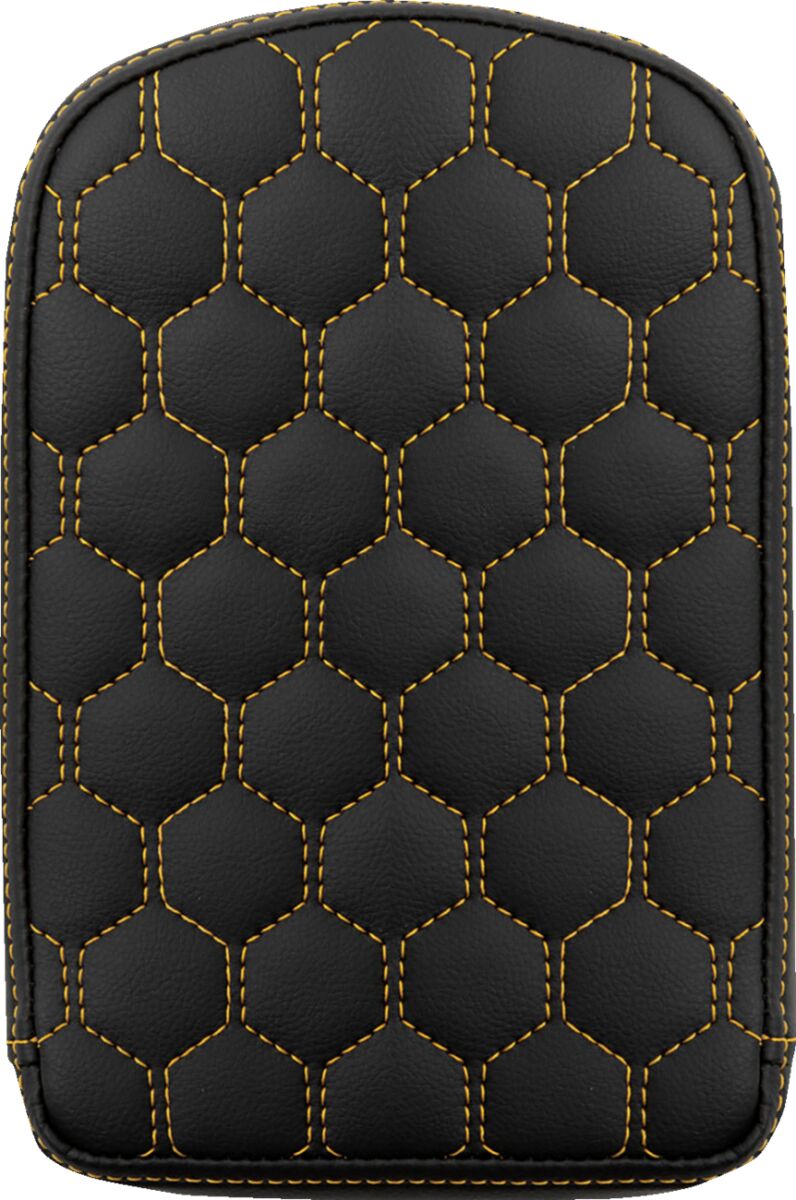 Saddlemen RoadSofa™ Honeycomb Sissy Bar Pad Black Gold Saddlehyde™