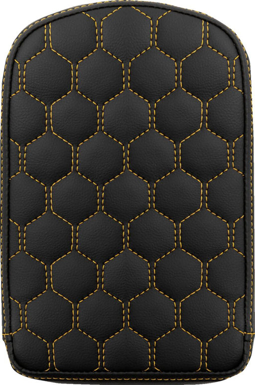 Saddlemen RoadSofa™ Honeycomb Sissy Bar Pad Black Gold Saddlehyde™