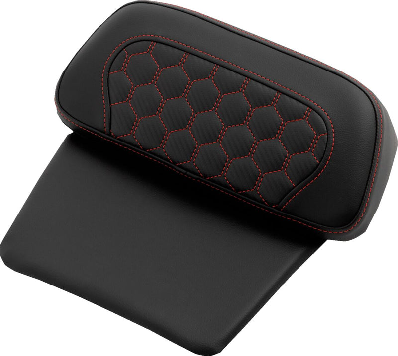 Saddlemen Honeycomb Chopped Tour Pak Pad for 2024-2025 Harley-Davidson Chopped Tour-Pak Black Red Saddlehyde™ #814-07C-19004