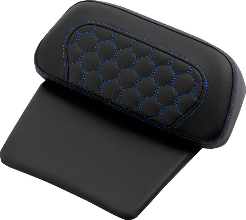 Saddlemen Honeycomb Chopped Tour Pak Pad for 2024-2025 Harley-Davidson Chopped Tour-Pak Black Blue Saddlehyde™ #814-07C-19001