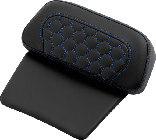 Saddlemen Honeycomb Chopped Tour Pak Pad for 2024-2025 Harley-Davidson Chopped Tour-Pak Black Blue Saddlehyde™ #814-07C-19001