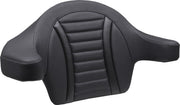 Mustang Deluxe Touring Extended Passenger Arm Backrest for 2023-2026 Harley-Davidson Black Grey