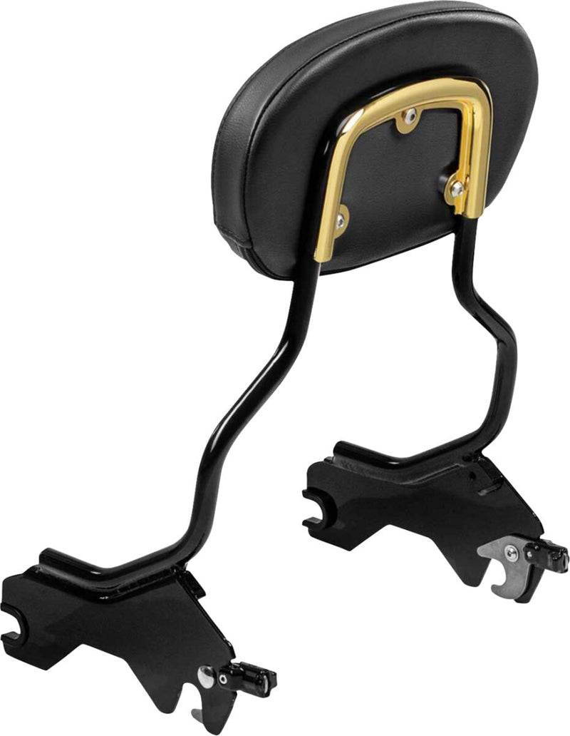 Saddlemen 3-Point Sissy Bar Pad Bracket for 2006-2026 Harley-Davidson Gold Steel #15725GO