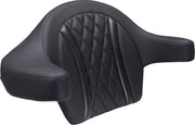 Mustang Extended Arm Wrap-Around Backrest for 2023-2026 Harley-Davidson Black