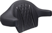 Mustang Extended Arm Wrap-Around Backrest for 2023-2026 Harley-Davidson Black Grey