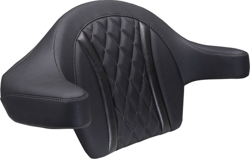Mustang Extended Arm Wrap-Around Backrest for 2023-2026 Harley-Davidson Black Grey