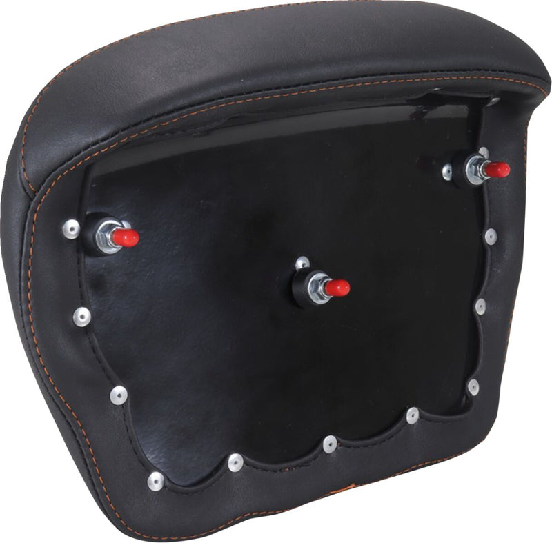 Mustang Chopped Tour-Pak® Sissy Bar Pad for 2023-2026 Harley-Davidson Black Orange Each