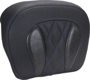 Mustang Chopped Tour-Pak® Sissy Bar Pad for 2023-2026 Harley-Davidson Black Blue