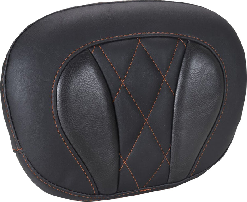 Mustang Deluxe Sissy Bar Pad for 2023-2026 Harley-Davidson Black Orange #88450MO
