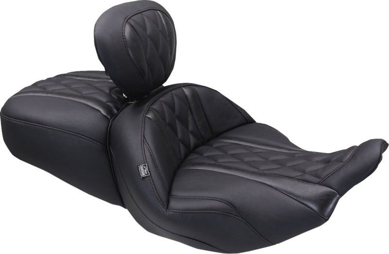 Mustang Deluxe Touring Driver Backrest for 2023-2026 Harley-Davidson Black Removable Each