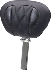 Mustang Deluxe Touring Driver Backrest for 2023-2026 Harley-Davidson Black Grey Removable
