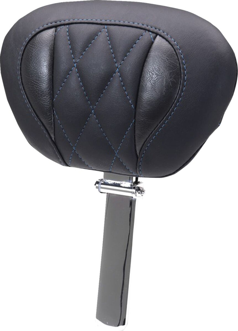 Mustang Deluxe Touring Driver Backrest for 2023-2026 Harley-Davidson Black Blue Removable