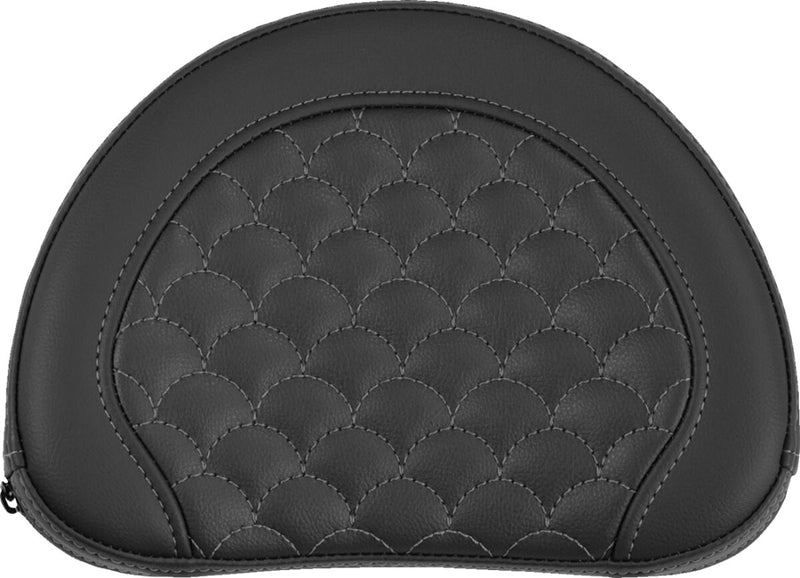 Saddlemen Contoured Sissy Bar Pad Black Grey Half-Moon Saddlehyde™ #051320902