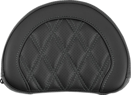 Saddlemen Contoured Sissy Bar Pad Black Grey Half-Moon Saddlehyde™ #051318402