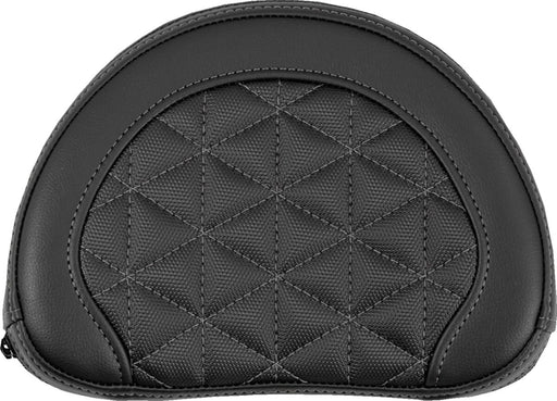 Saddlemen Contoured Sissy Bar Pad Black Grey Half-Moon Saddlehyde™ #051321102
