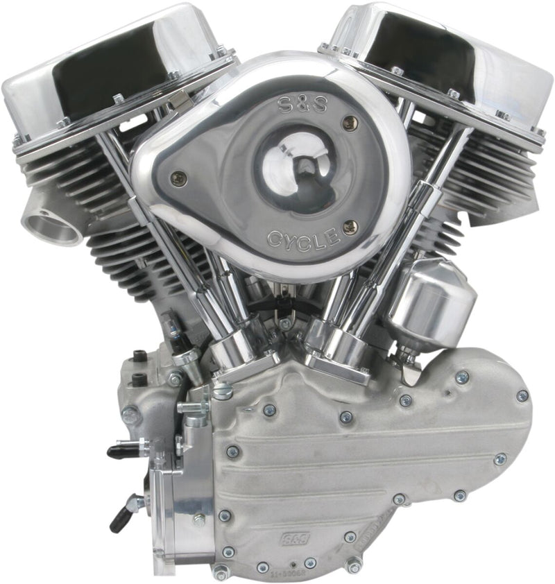 S&S Cycle P-93 Series Engine P-Series Natural Powder Coat Long Block #106-0821