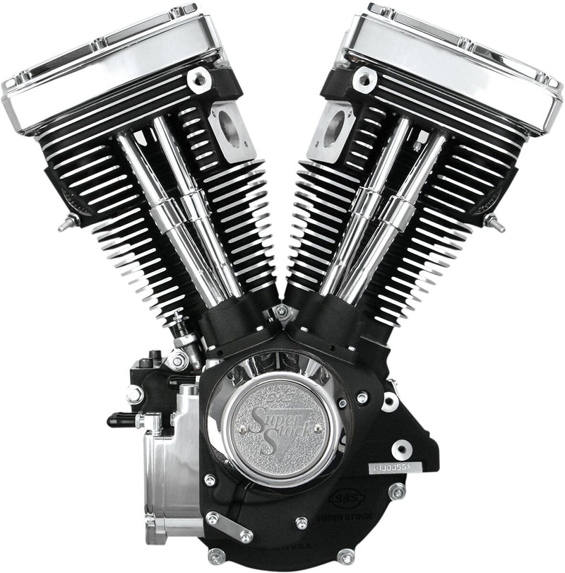 S&S Cycle V80 Long-Block Engine V-Series Wrinkle Black Long Block
