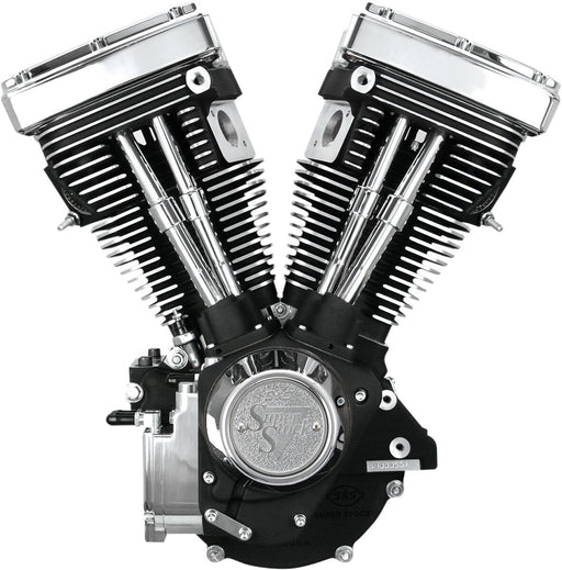 S&S Cycle V80 Long-Block Engine V-Series Wrinkle Black Long Block