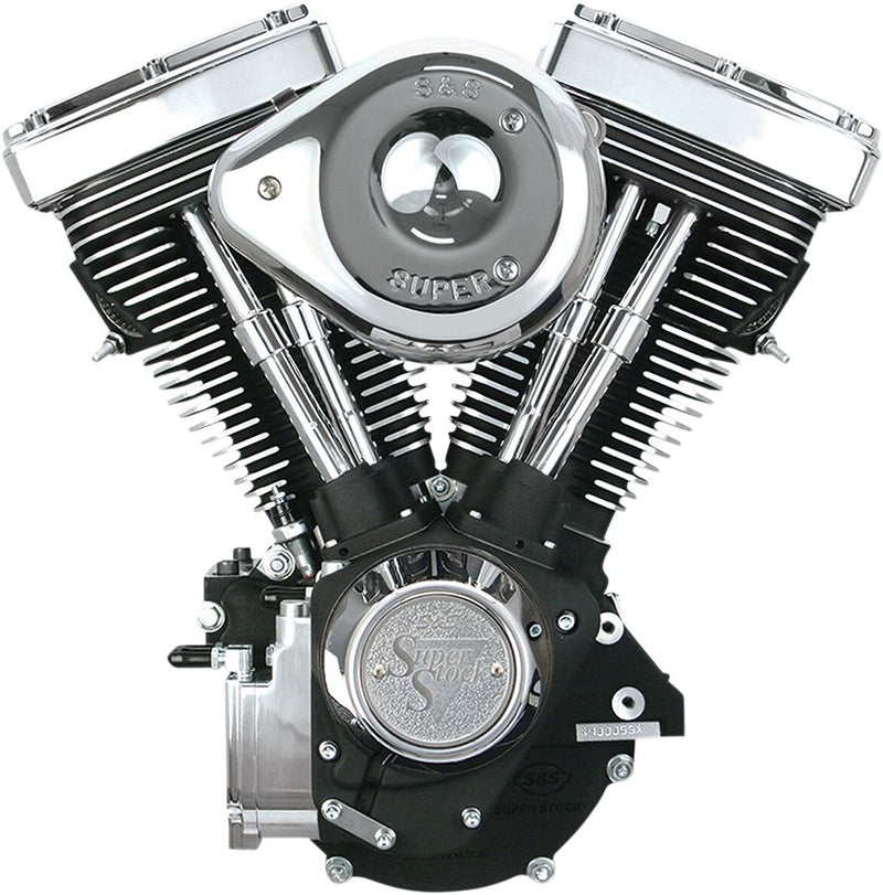 S&S Cycle V80 Complete Assembled Engine Wrinkle Black