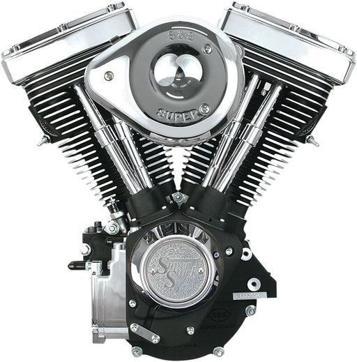 S&S Cycle V80 Complete Assembled Engine Wrinkle Black