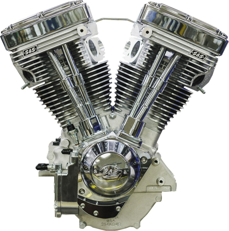 S&S Cycle V111 Long-Block Engine for 1984-1999 Harley-Davidson V-Series Natural Long Block