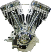 S&S Cycle V124 Long Block Engine for 1984-1999 Harley-Davidson Chrome Natural #310-1160