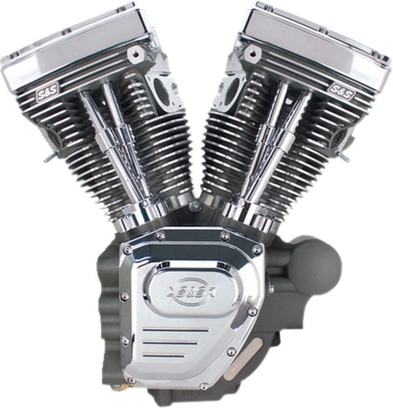 S&S Cycle T124 Low Compression Long Block Engine for 2007-2016 Harley-Davidson T-Series Stone Grey Each