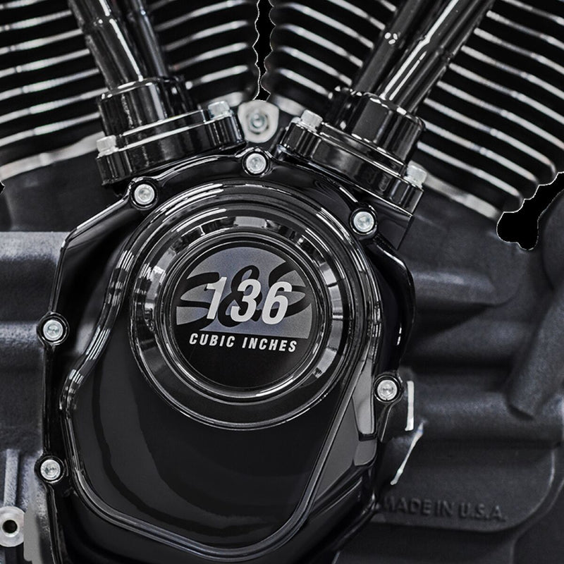 S&S Cycle MK136 Black Edition Engine with 550G Cam for 2017-2023 Harley-Davidson Powder Coat Race #310-1289