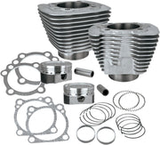 S&S Cycle 1200cc Conversion Kit for XL883 Powder-Coated Silver Big Bore Aluminium Cast