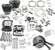 S&S Cycle 124" Hot Set Up® Engine Performance Kit Powder Coated Wrinkle Black Big Bore #900-0564