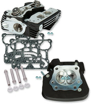 S&S Cycle 91 cc Super Stock® Cylinder Heads Cylinder Head Kit Powder-Coated Wrinkle Black Aluminium Pair #900-0349
