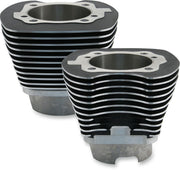 S&S Cycle 4-1/8" Bore Cylinder Cylinder Kit Black Powder-Coated Aluminium Pair