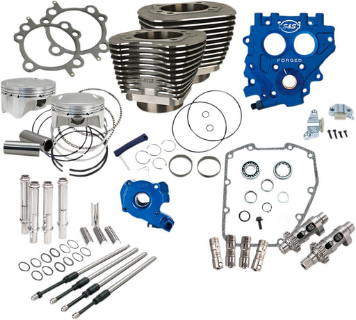 S&S Cycle 100" Power Package Engine Performance Kit Wrinkle Black 585CE