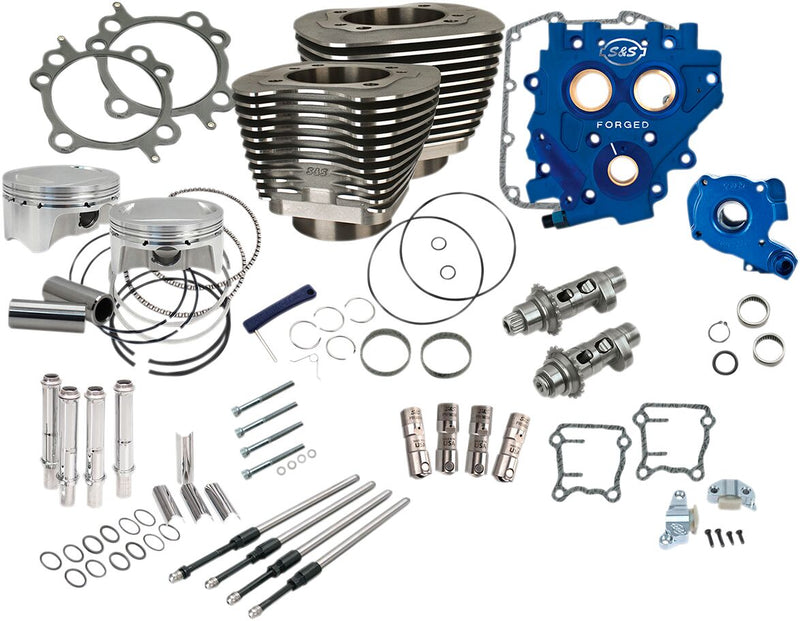 S&S Cycle 110" Power Package Performance Kit Black 585CE Engine #330-0668