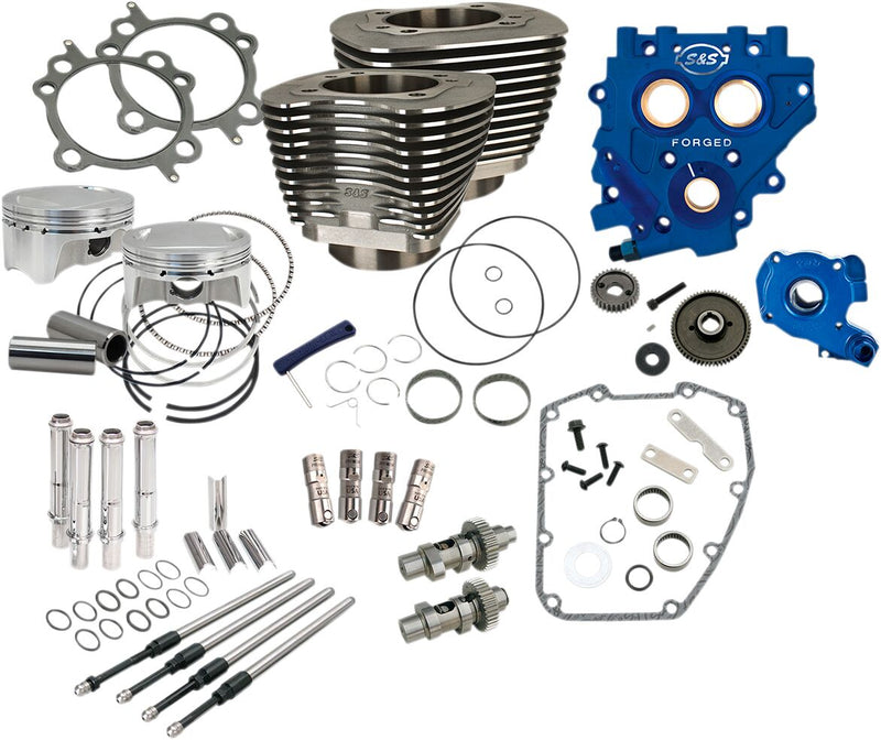 S&S Cycle 110" Power Package Performance Kit Black 585GE Engine #330-0669